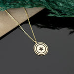 925 Sterling Silver Shield Pendant Necklace