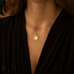 925 Sterling Silver Jesus Cross Sun Necklace