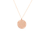 925 Sterling Silver Yaşam Çi̇çeği̇ Necklace