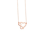 925 Sterling Silver Infinity Heart Necklace