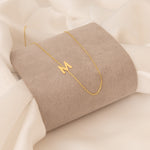 925 Sterling Silver Minimalist Sideway Initial Necklaces