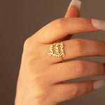 925 Sterling Silver Personalized Name Ring