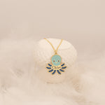 925 Sterling Silver Enamel Octopus Necklace