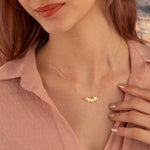 925 Sterling Silver Triple Star Comet Necklace