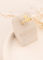 925 Sterling Silver Dog And Cat Initial Ring