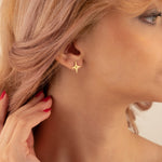 925 Sterling Silver Pole Star Studs