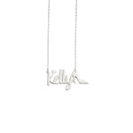 925 Sterling Silver Barbie Font With Shoe Necklace