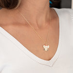 925 Sterling Silver Elephant Enamel Necklace