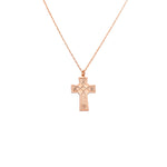 925 Sterling Silver Family Letters Cross Necklace