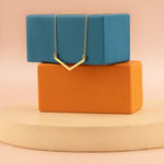 925 Sterling Silver Thin Chevron Necklace