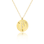 925 Sterling Silver Greek Initial Necklace