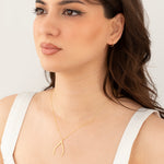 925 Sterling Silver Wishbone Ring Holder Necklace