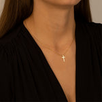 925 Sterling Silver Small Cross Necklace