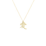 925 Sterling Silver Chinese Love Symbol Necklace
