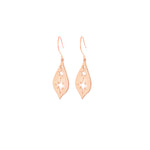 925 Sterling Silver Pole Star Dangle Earrings