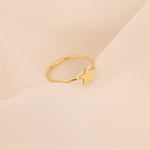 925 Sterling Silver Dışarı Çıkık Star Ring