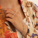 925 Sterling Silver Hand Chain Bracelet(Zi̇nci̇ri̇ Cs40108)