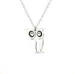 925 Sterling Silver Owl Necklace 505