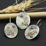 925 Sterling Silver Handmade Birth Flower Necklace