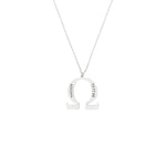 925 Sterling Silver Personalized Omega Name Necklace