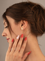 925 Sterling Silver Paw Name Earrings