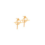925 Sterling Silver Threader Round Earrings