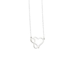 925 Sterling Silver Infinity Heart Necklace