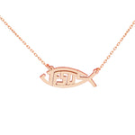 925 Sterling Silver Ihthis Necklace