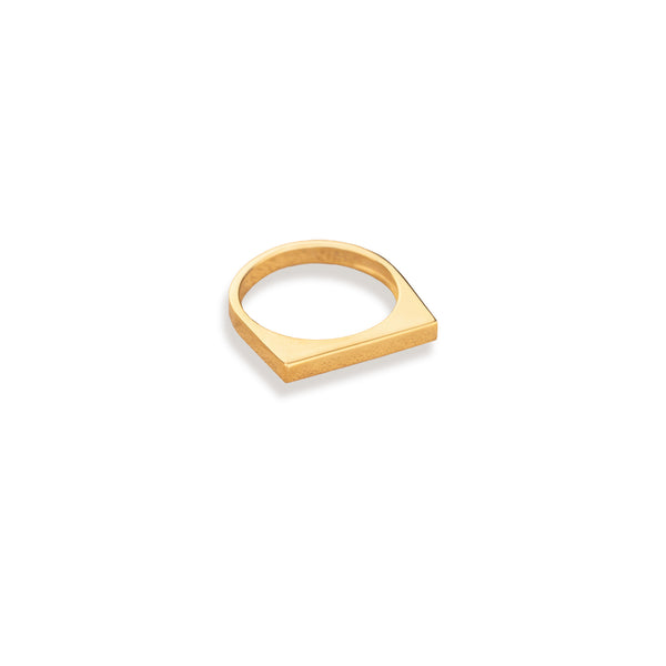 925 Sterling Silver Flat Top Thick Bar Ring