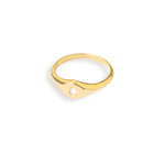 925 Sterling Silver Diamond Signet Ring