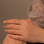 925 Sterling Silver Içi Boş Heart Ring