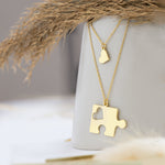 925 Sterling Silver Personalized Puzzle Necklace