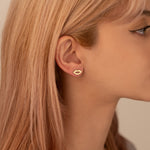 925 Sterling Silver Dainty Lip Earrings