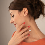925 Sterling Silver Number Earrings,