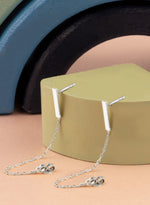 925 Sterling Silver Bar Threader Earrings