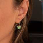 925 Sterling Silver Enamel Butterfly Earring