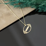 925 Sterling Silver American Football Necklace