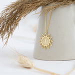 925 Sterling Silver Jesus Cross Sun Necklace