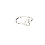 925 Sterling Silver Içi Boş Heart Ring