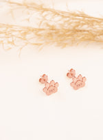 925 Sterling Silver Paw Name Earrings