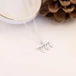 925 Sterling Silver 777 Sayı Necklace