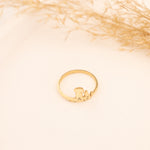 925 Sterling Silver Dog And Cat Initial Ring