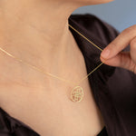 925 Sterling Silver Fibonacci Golden Ratio Necklace