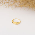 925 Sterling Silver Slim Bar Ring Önü Plaka Ring