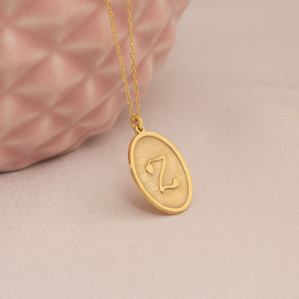 925 Sterling Silver Kazımalı BaşInitial Necklace