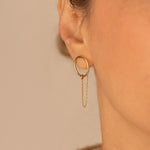 925 Sterling Silver Round Threader Earrings