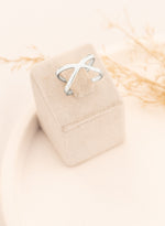 925 Sterling Silver Cross Adjustable Ring