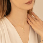 925 Sterling Silver Vertical Name Necklace