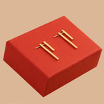 925 Sterling Silver Double Bar Ear Jacket Earrings