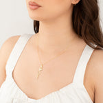 925 Sterling Silver Birth Flower Name Necklace